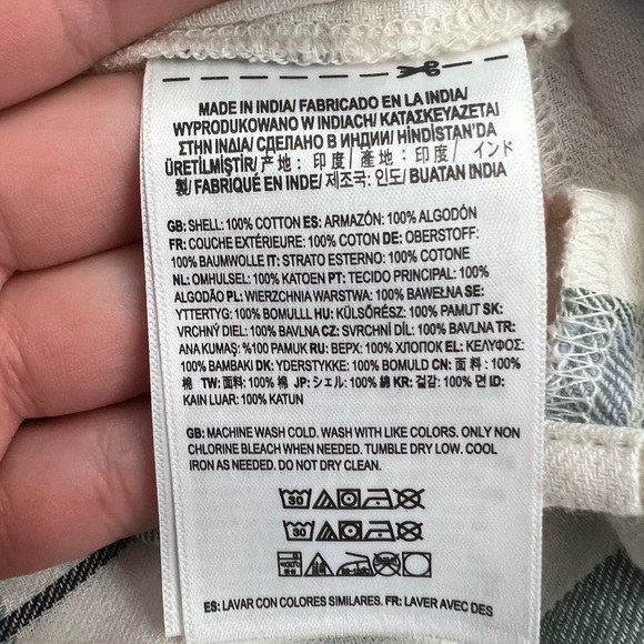 Vans White & Blue Flannel Shirt - Picture 8 of 8